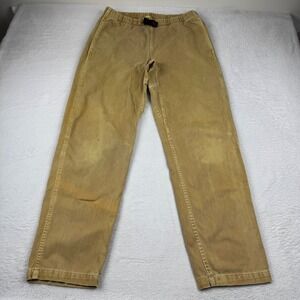 Gramicci Climbing Pants Mens M 32/34 Tan Cotton Integrated Belt Made in USA